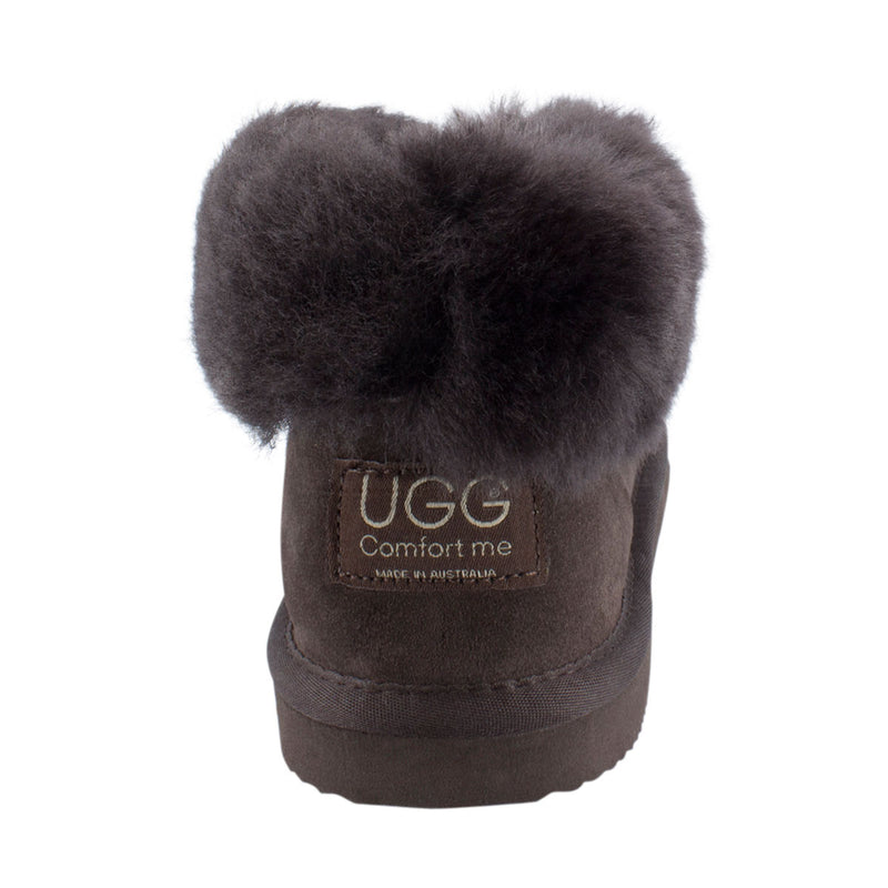 Comfort me UGG Australian Made Classic Slippers are Made with Australian Sheepskin for Men & Women, Chocolate Colour 5