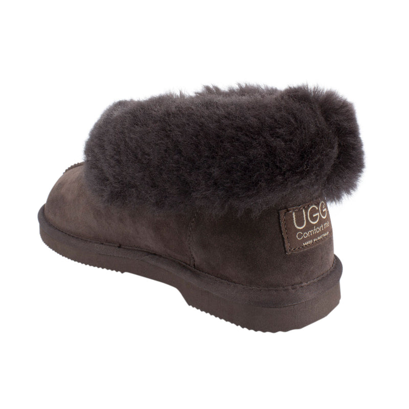 Comfort me UGG Australian Made Classic Slippers are Made with Australian Sheepskin for Men & Women, Chocolate Colour 6