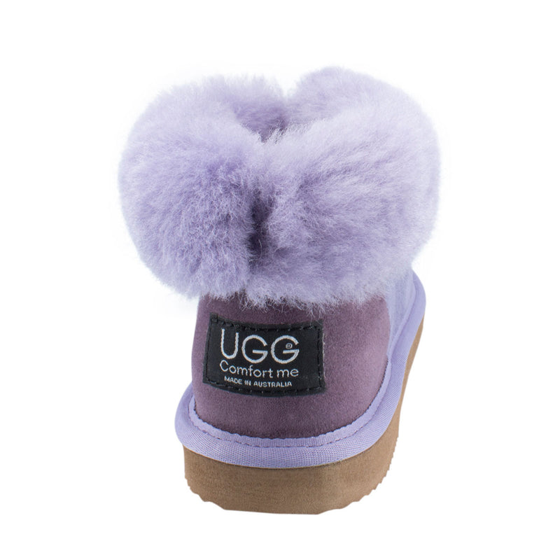 Comfort me UGG Australian Made Classic Slippers are Made with Australian Sheepskin for Men & Women, Lilac Colour 5