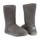 Comfort me UGG Australian Made Baby Gripper Booties are Made with Australian Sheepskin for Babies, Grey Colour 3