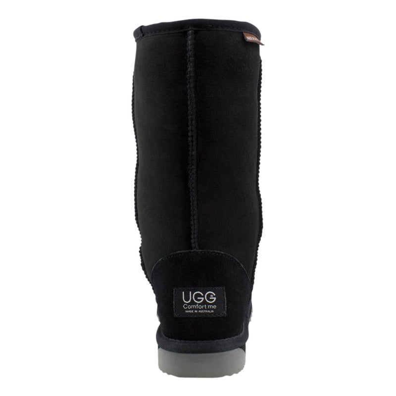 Comfort me UGG Australian Made Tall Classic Boots are Made with Australian Sheepskin for Men & Women, Black Colour 5