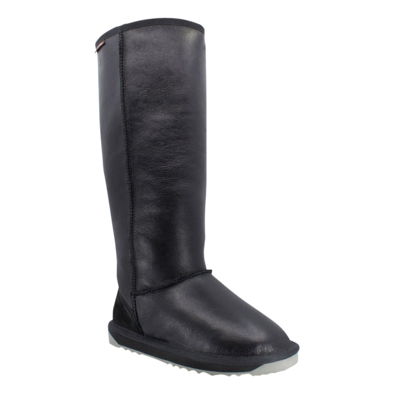 Comfort me UGG Australian Made NAPPA Knee High Classic Fashion Boots are Made with Australian Sheepskin for Women, Black Leather 8