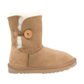 Comfort me UGG Australian Made Mid Button Boots are Made with Australian Sheepskin for Men & Women, Chestnut Colour 1