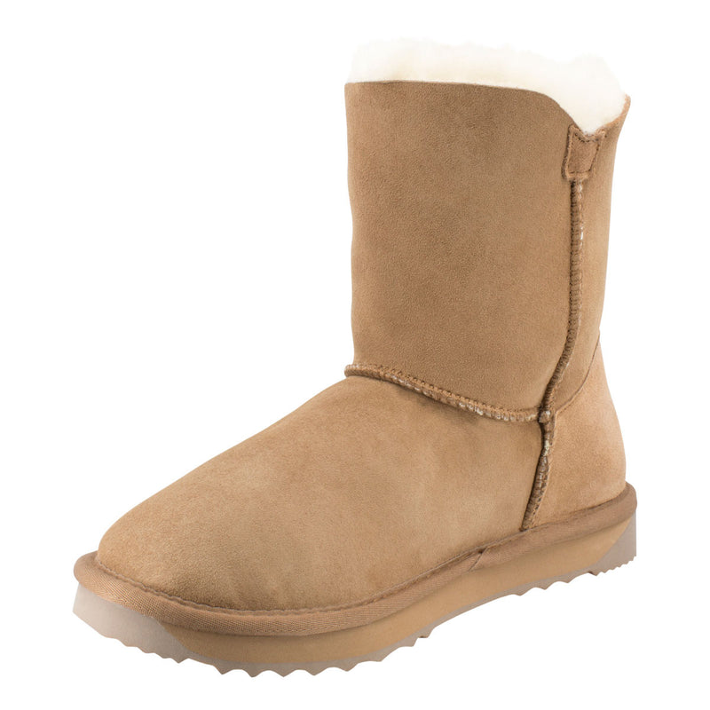 Comfort me UGG Australian Made Mid Button Boots are Made with Australian Sheepskin for Men & Women, Chestnut Colour 8
