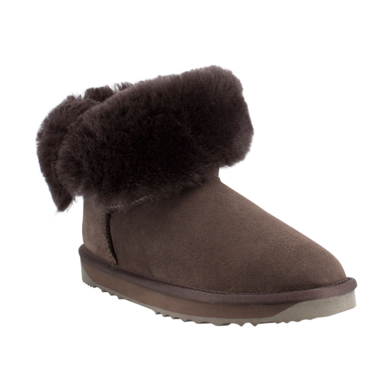 Comfort me UGG Australian Made Mid Button Boots are Made with Australian Sheepskin for Men & Women, Chocolate Colour 11
