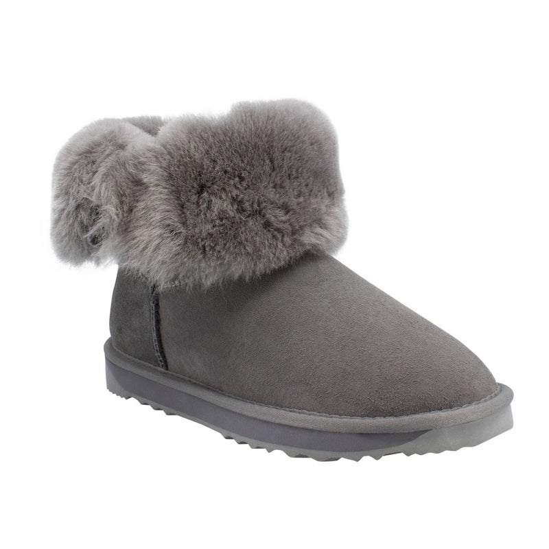 Comfort me UGG Australian Made Mid Button Boots are Made with Australian Sheepskin for Men & Women, Grey Colour 11