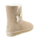 Comfort me UGG Australian Made Mid Button Boots are Made with Australian Sheepskin for Men & Women, Sand Colour 4