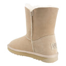 Comfort me UGG Australian Made Mid Button Boots are Made with Australian Sheepskin for Men & Women, Sand Colour 6