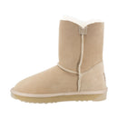 Comfort me UGG Australian Made Mid Button Boots are Made with Australian Sheepskin for Men & Women, Sand Colour 7
