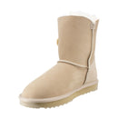 Comfort me UGG Australian Made Mid Button Boots are Made with Australian Sheepskin for Men & Women, Sand Colour 8