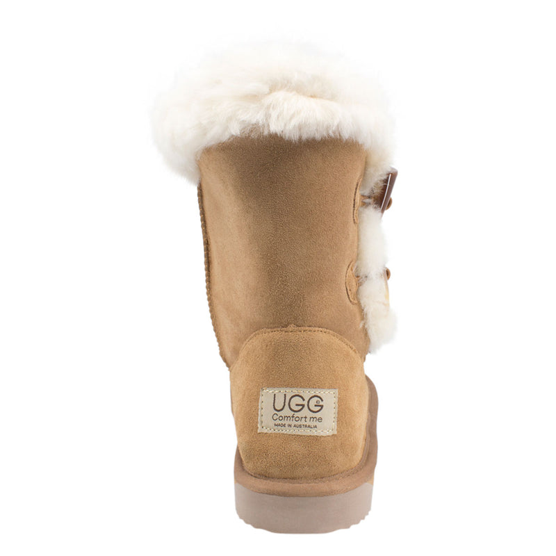 Comfort me UGG Australian Made Designer Boots are Made with Australian Sheepskin for Women, Chestnut Colour 5