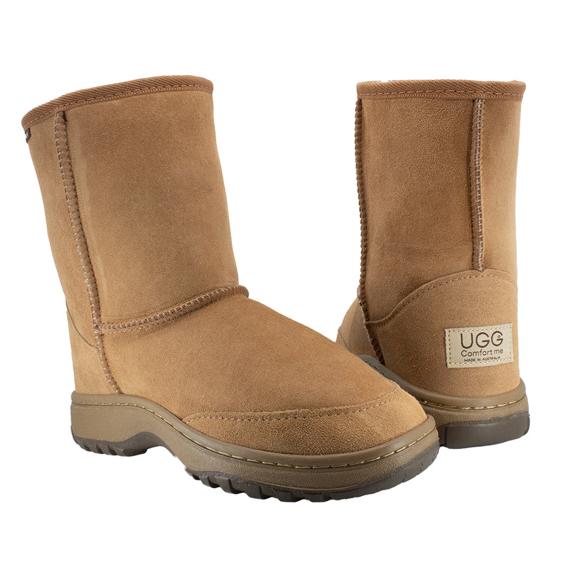 Comfort me UGG Australian Made Terrain Outdoor Boots are Made with Australian Sheepskin for Men & Women, Chestnut Colour 2