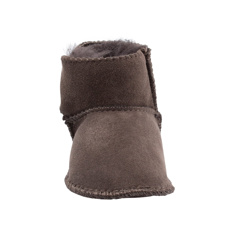 Comfort me UGG Australian Made Baby Gripper Booties are Made with Australian Sheepskin for Babies, Chocolate Colour 3