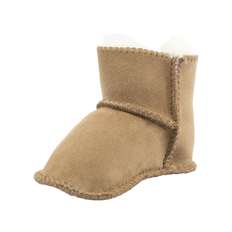 Comfort me UGG Australian Made Baby Gripper Booties are Made with Australian Sheepskin for Babies, Chestnut Colour 4