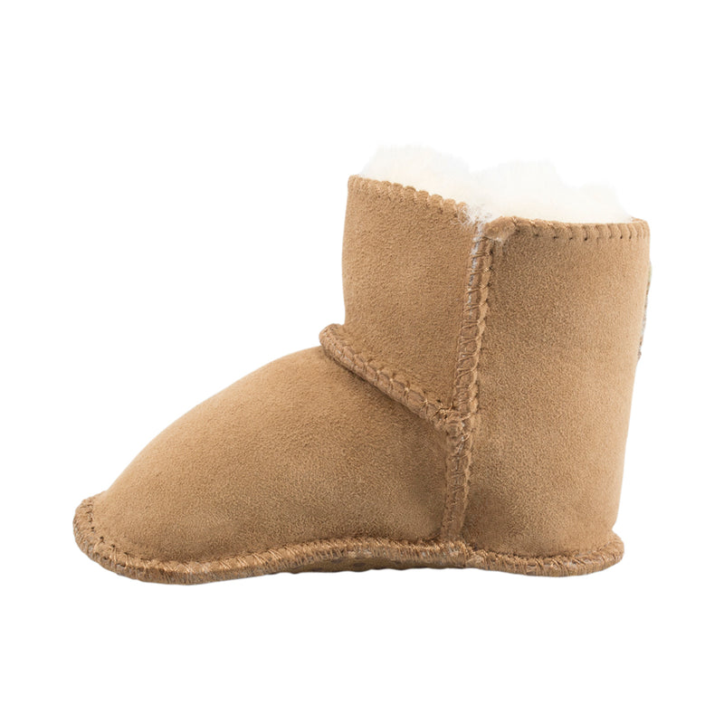 Comfort me UGG Australian Made Baby Gripper Booties are Made with Australian Sheepskin for Babies, Chestnut Colour 5