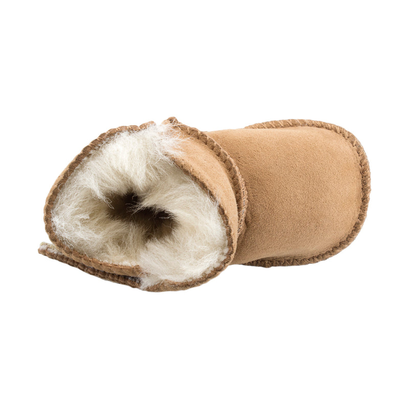 Comfort me UGG Australian Made Baby Gripper Booties are Made with Australian Sheepskin for Babies, Chestnut Colour 8