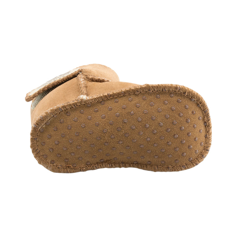 Comfort me UGG Australian Made Baby Gripper Booties are Made with Australian Sheepskin for Babies, Chestnut Colour 9