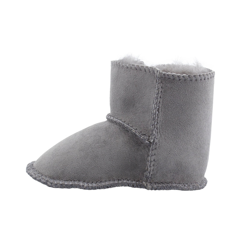 Comfort me UGG Australian Made Baby Gripper Booties are Made with Australian Sheepskin for Babies, Grey Colour 5