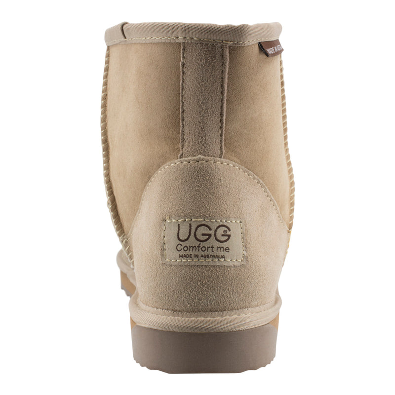 Comfort me UGG Australian Made Mini Classic Boots are Made with Australian Sheepskin for Men & Women, Sand Colour -3