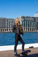 Comfort me UGG Australian Made Designer Fur Trim Boots are Made with Australian Sheepskin for Women, Black Colour 2